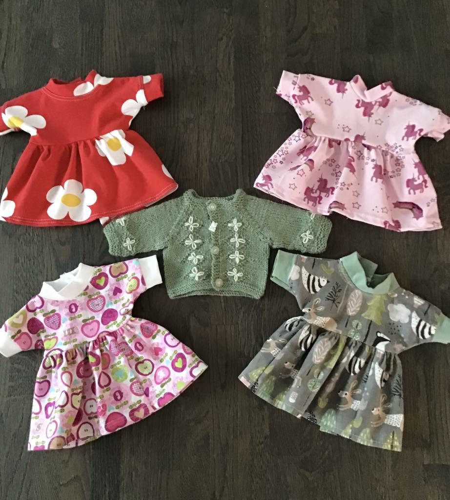 Dukkekjoler og ulljakke i merino.