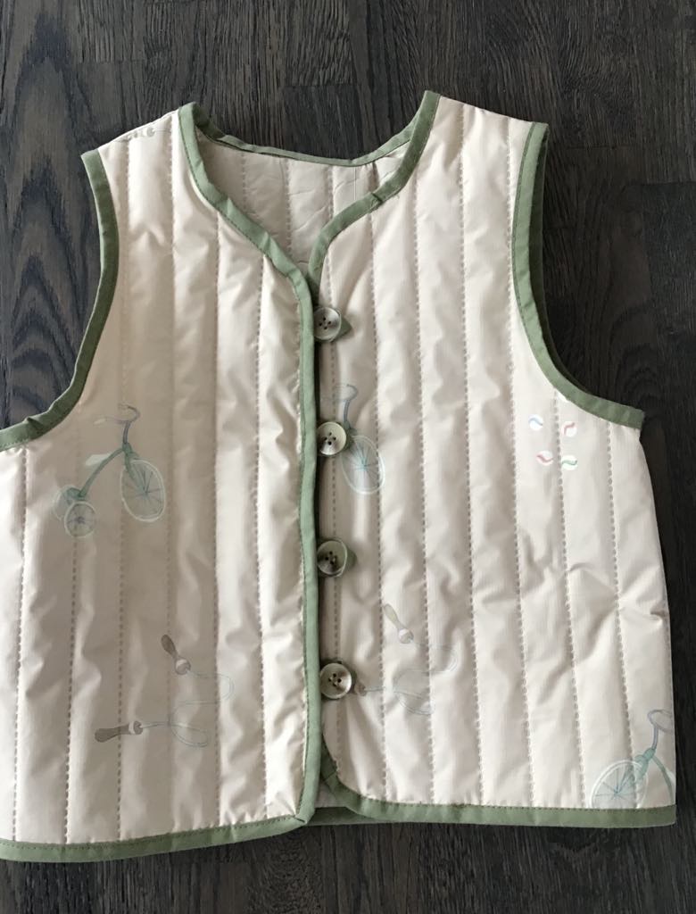 Vest, Ribstop quilt. str. 98/3år.