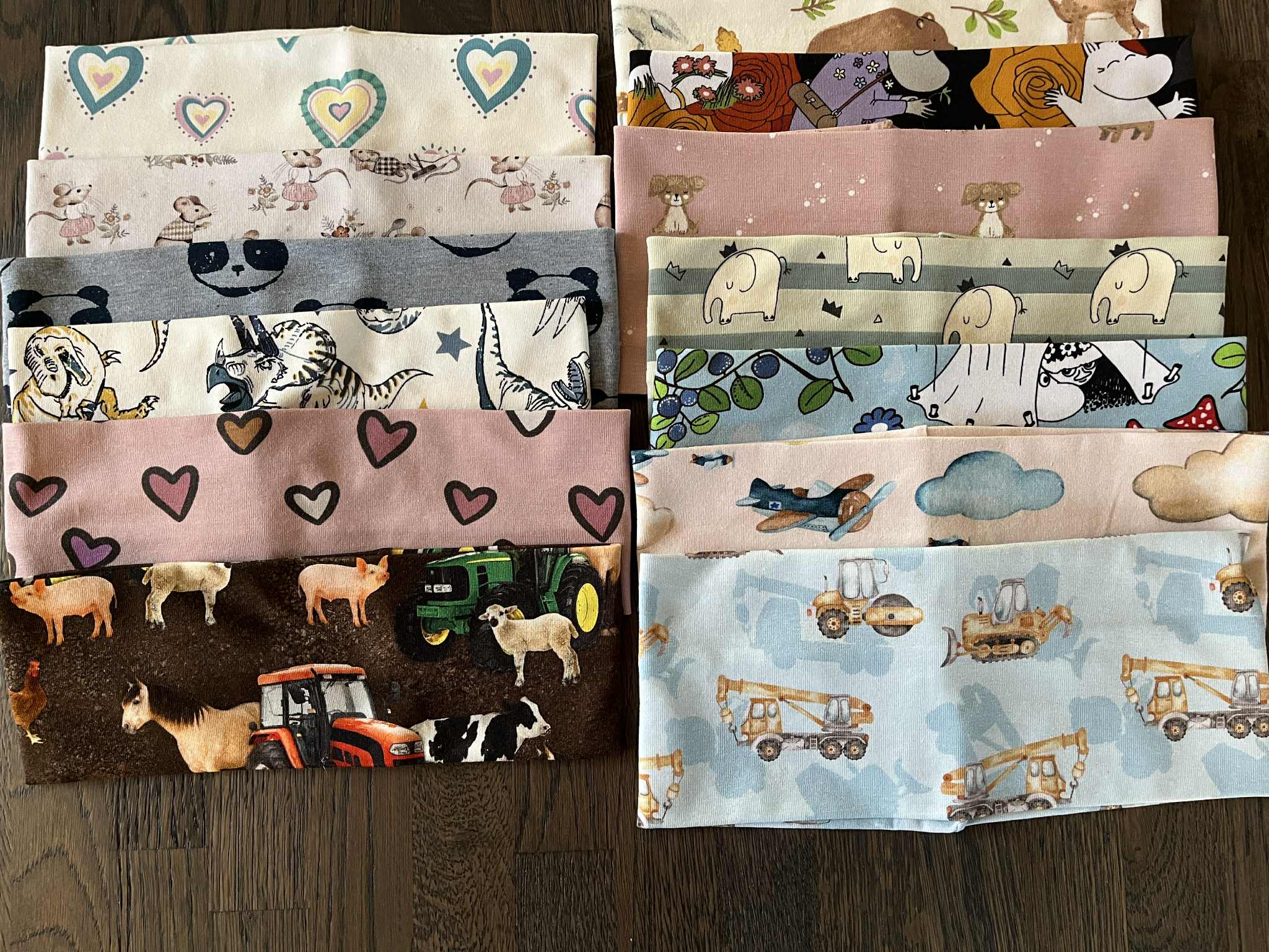 Pannebånd i jersey, ulike str.